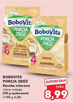 Kaufland Bobovita porcja zbóż kaszka mleczna oferta