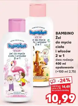 Kaufland Bambino żel do mycia ciała i włosów oferta