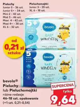 Kaufland Bevola pieluchy lub pieluchomajtki oferta