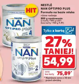 Kaufland Nestle nan optipro plus formuła na bazie mleka oferta