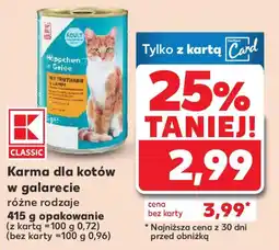 Kaufland Karma dla kotów w galarecie oferta