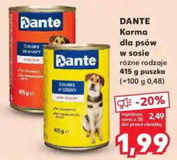 Kaufland Dante karma dla psów w sosie oferta