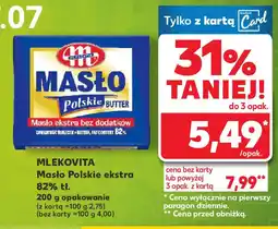 Kaufland Mlekovita masło polskie ekstra 82% tł. oferta