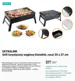 Biedronka EXTRALINK Grill turystyczny węglowy Extralink oferta