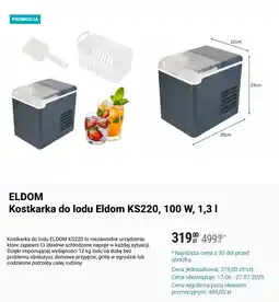 Biedronka ELDOM Kostkarka do lodu Eldom KS220, 100 W oferta
