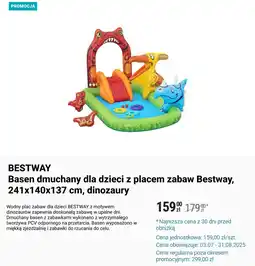 Biedronka BESTWAY Basen dmuchany dla dzieci z placem zabaw Bestway oferta