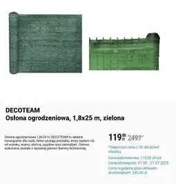 Biedronka DECOTEAM Osłona ogrodzeniowa oferta