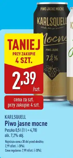 ALDI KARLSQUELL Piwo jasne mocne oferta