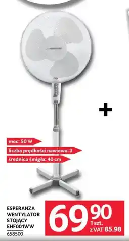 Selgros Esperanza wentylator stojący ehf001ww oferta