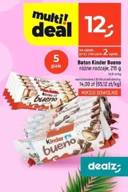 Dealz Baton Kinder Bueno oferta