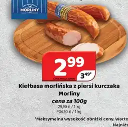 Delfin Kiełbasa morlińska z piersi kurczaka Morliny oferta