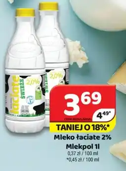 Delfin Mleko łaciate 2% Mlekpol oferta