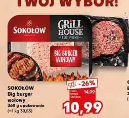 Kaufland Burger wołowy Big Burger Sokołów oferta