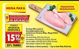 Biedronka Filet z piersi kurczaka pakowany próżniowo Kraina Mięs oferta