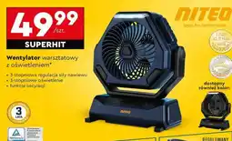 Biedronka Wentylator warsztatowy z oświetleniem oferta