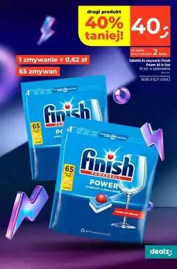 Dealz Tabletki do zmywarki Finish Power All in One oferta