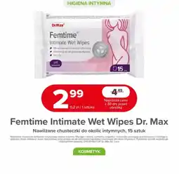 Drogeria Dr.Max Femtime Intimate Wet Wipes Dr. Max Nawilżane chusteczki do okolic intymnych oferta