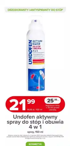 Drogeria Dr.Max Undofen aktywny spray do stóp i obuwia 4 w 1 spray oferta