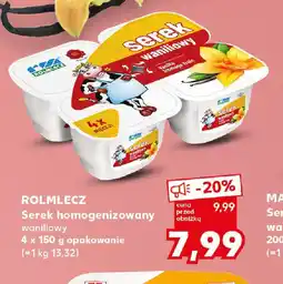 Kaufland Serek homogenizowany waniliowy Rolmlecz oferta