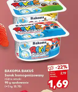 Kaufland Serek homogenizowany Bakoma Bakuś oferta