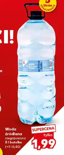 Kaufland Woda źródlana oferta