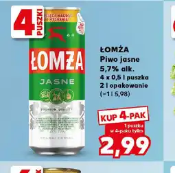 Kaufland Piwo Lomża Jasne oferta