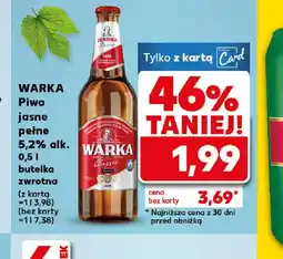 Kaufland Piwo Warka oferta