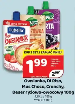Delfin Owsianka, Di Riso, Mus Choco, Crunchy, Deser ryżowo-owocowy oferta