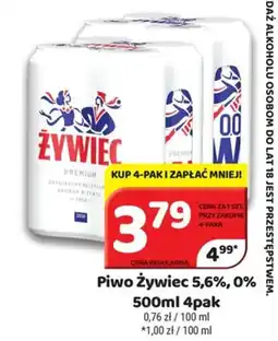 Delfin Piwo Żywiec 5,6%,0% 4pak oferta