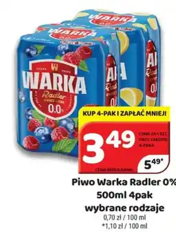 Delfin Piwo Warka Radler 0% 4pak oferta