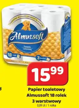 Delfin Papier toaletowy Almussoft 18 rolek 3 warstwowy oferta