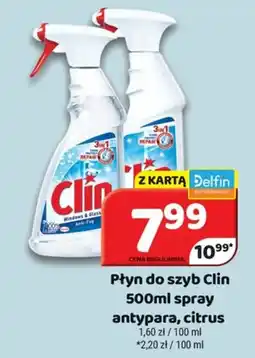Delfin Płyn do szyb Clin spray antypara, citrus oferta
