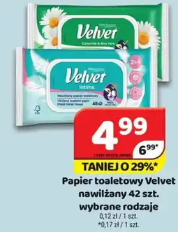 Delfin Papier toaletowy Velvet nawilżany oferta