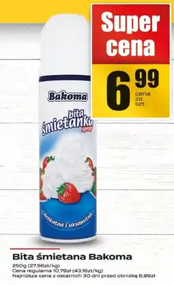 Supeco Bita śmietana Bakoma oferta