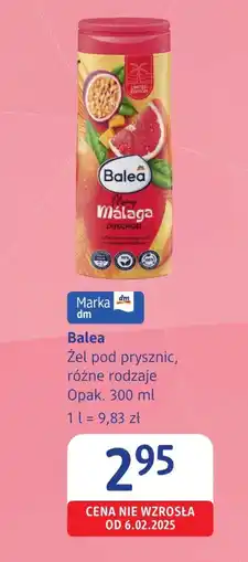 dm drogerie markt Żel pod prysznic Balea oferta
