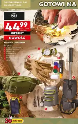 Biedronka Zestaw naczyń i sztućców turystycznych Wild Trek oferta
