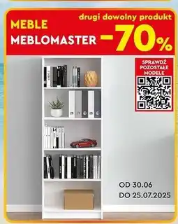 Biedronka Regał biały 5-półek Meblomaster oferta