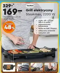 Biedronka Grill steakmax 2200 w Taurus oferta