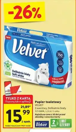 Intermarche Papier toaletowy Velvet oferta