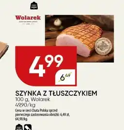 Chata Polska Szynka Wolarek oferta
