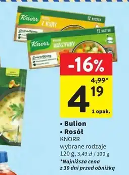Intermarche Rosół w kostce Knorr oferta