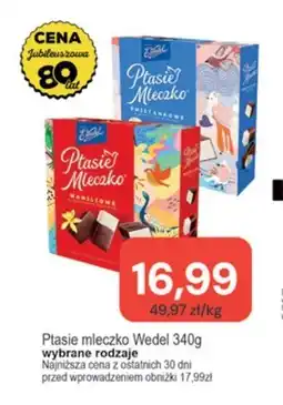 Społem Ptasie Mleczko E. Wedel oferta