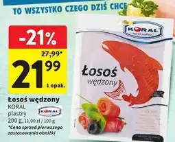 Intermarche Łosoś wędzony - plastry Koral oferta