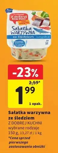 Intermarche Sałatka warzywna ze śledziem Z Dobrej Kuchni oferta