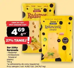 Netto Ser żółty Serenada Radamer/Królewiecki Szwajcar oferta