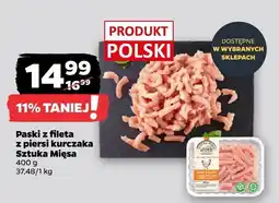 Netto Paski z fileta z piersi kurczaka Sztuka Mięsa oferta