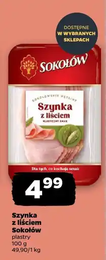 Netto Szynka z liściem Sokołów oferta