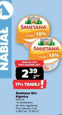 Netto Śmietana 18% Piątnica oferta