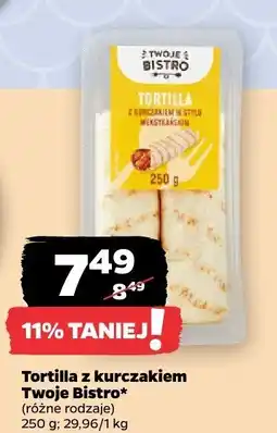 Netto Tortilla z kurczakiem Twoje Bistro oferta