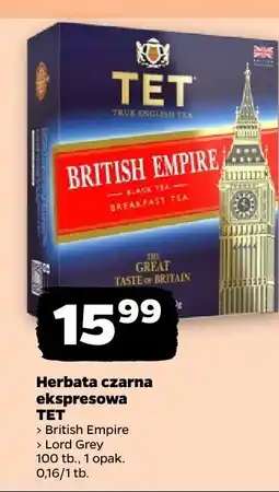 Netto Herbata czarna ekspresowa British Empire TET oferta
